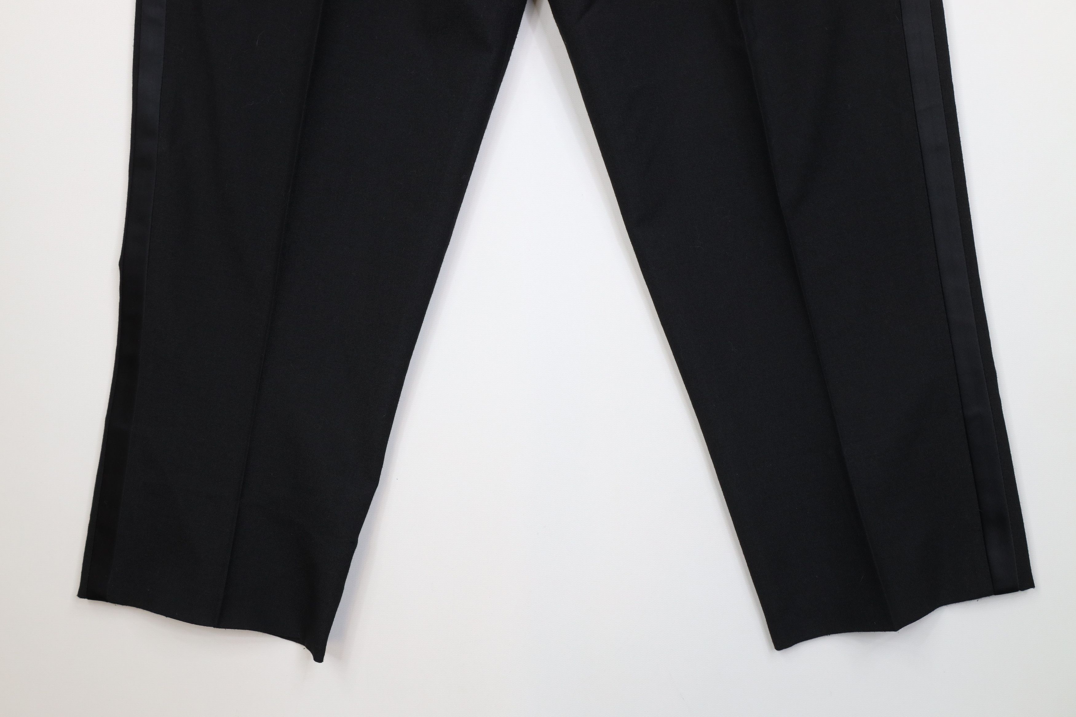 Vintage Vintage 90s Streetwear Tuxedo Dress Pants Trousers Black USA Size US 36 / EU 52 - 4 Thumbnail
