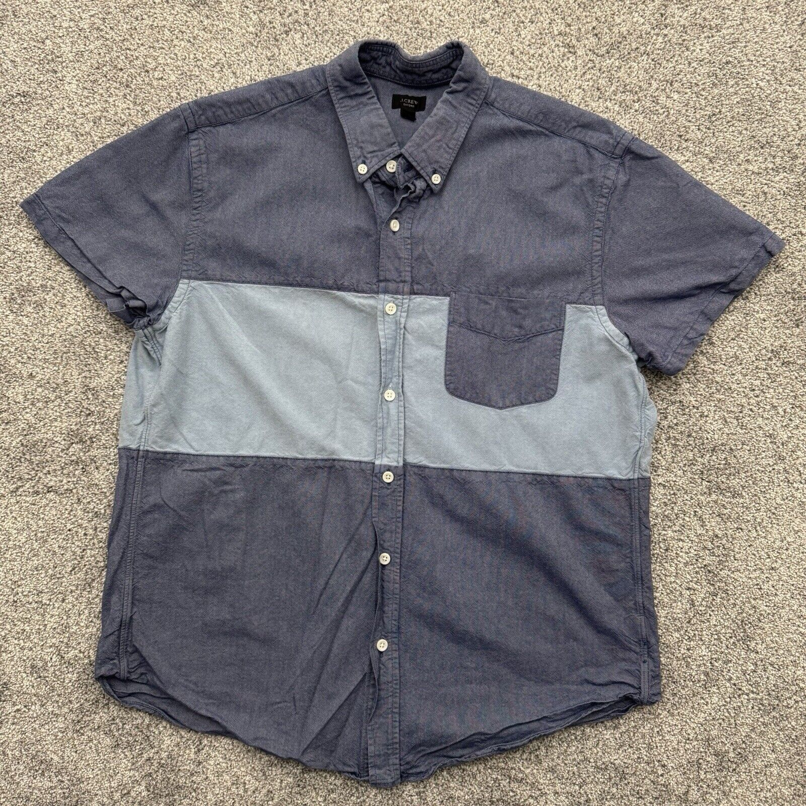 J.Crew J. Crew Oxford Shirt Mens Large Coastal Retro 90s Y2K Size US L / EU 52-54 / 3 - 1 Thumbnail