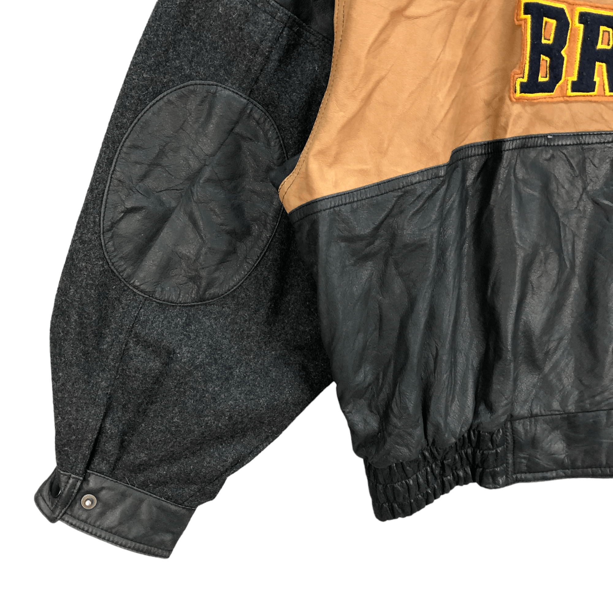Japanese Brand J ELKINS BY ALAMO UOMO UCLA BRUINS WOOL LEATHER JACKET #6343 Size US XL / EU 56 / 4 - 3 Thumbnail
