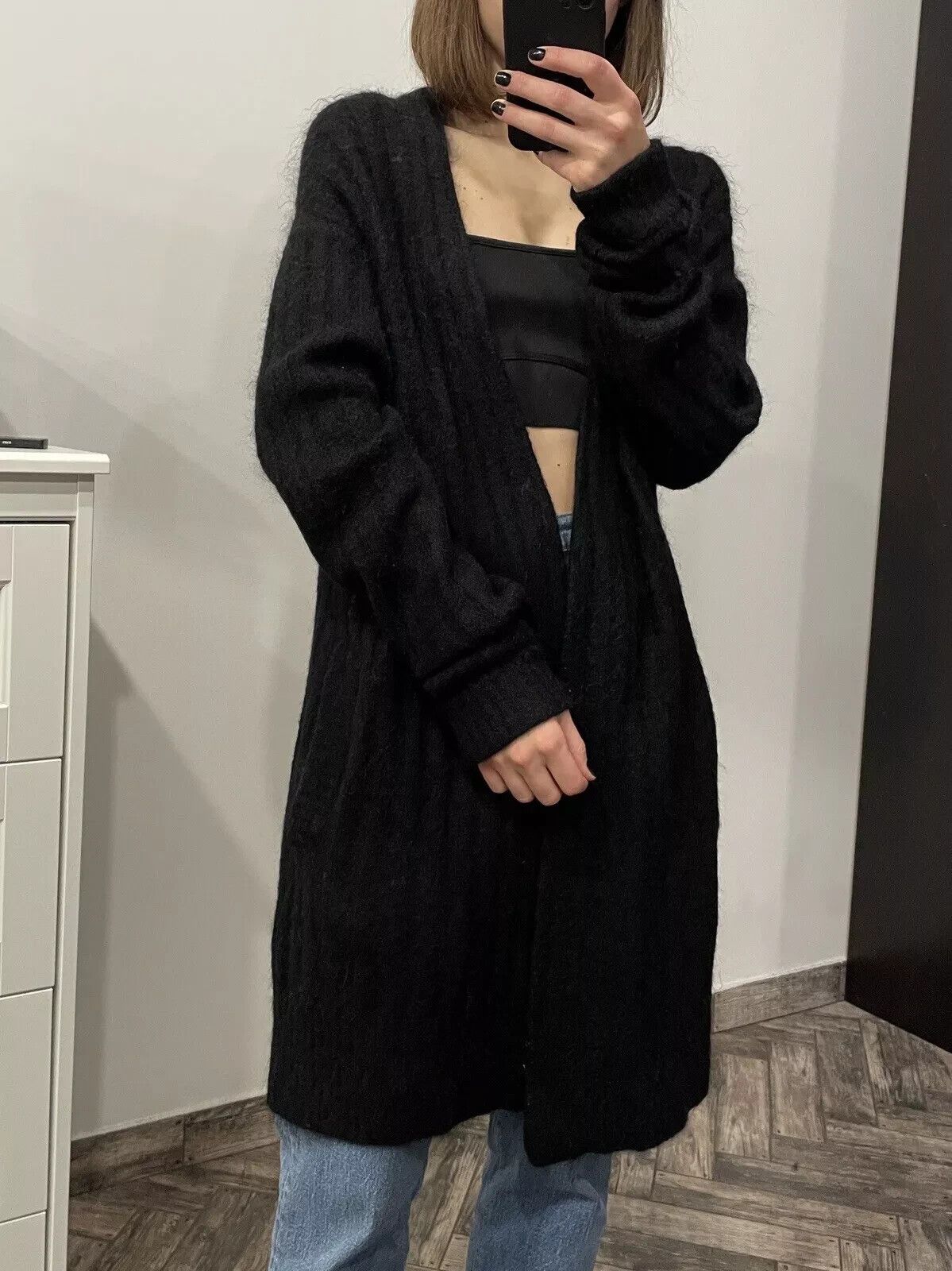 Acne Studios Acne Studios Raya Short Rib Mohair Wool Cardigan Womens Size XS / US 0-2 / IT 36-38 - 4 Thumbnail