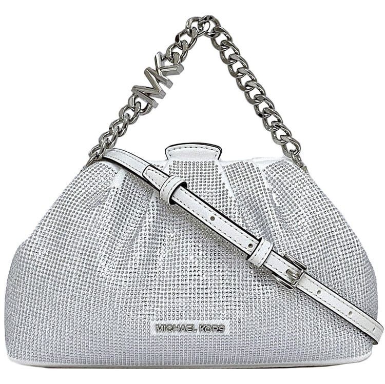 Michael Kors MICHAEL KORS Clutch Bag White Cotton Size ONE SIZE - 1 Thumbnail