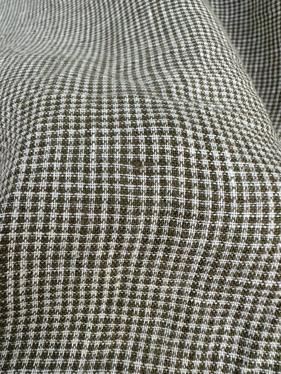 Barbour Barbour 100% Linen Tailored Fit Button-Down Shirt Check Size US XL / EU 56 / 4 - 9 Thumbnail