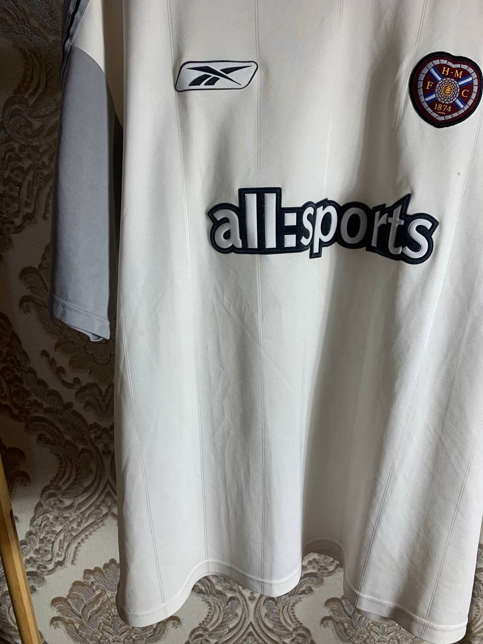 Vintage REEBOK HEART OF MIDLOTHIAN ENGLAND SOCCER JERSEY 90s RETRO Size US XL / EU 56 / 4 - 4 Thumbnail