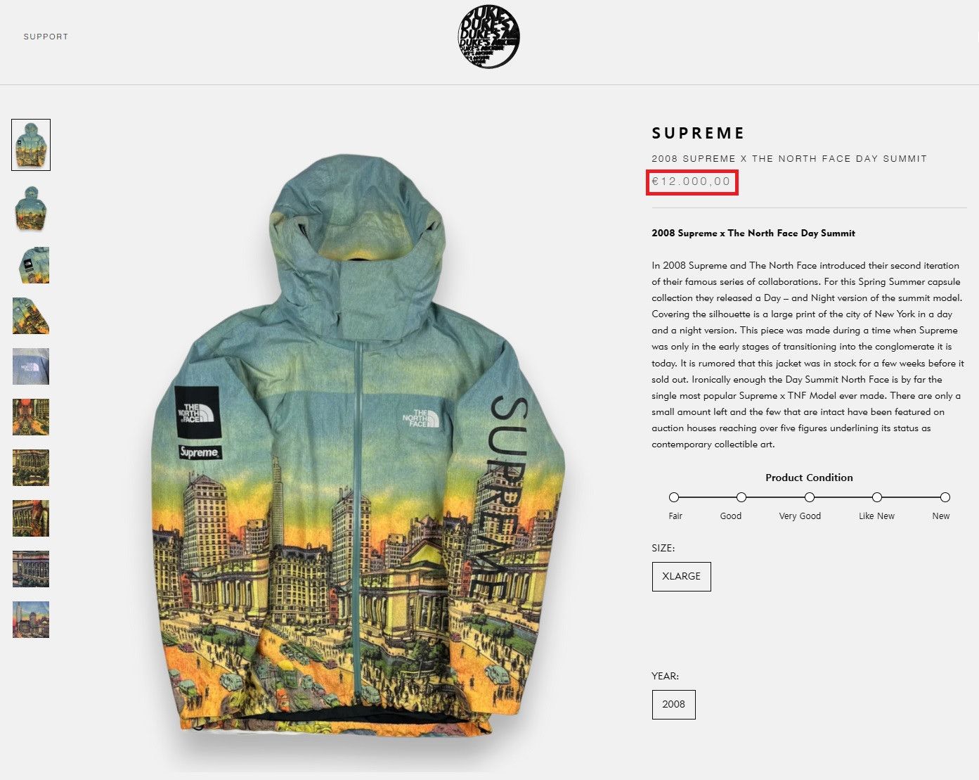 Supreme × The North Face Supreme The North Face SS08 2ND Day Summit Jacket Size US XL / EU 56 / 4 - 9 Thumbnail
