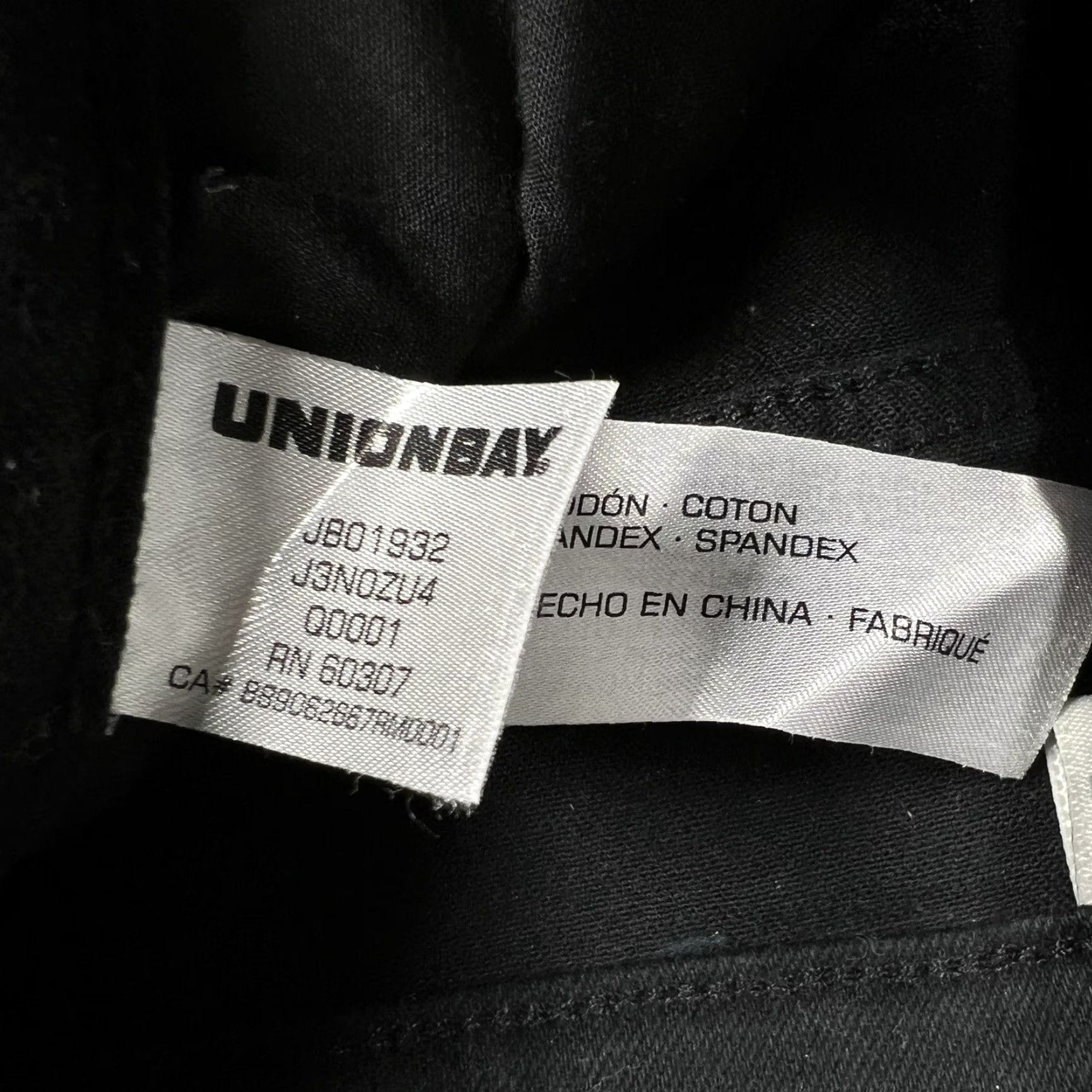 Vintage Union Bay Jeans Women’s Black Skinny Size 0 Cotton Spandex EUC Womens Size 25" / US 0 / IT 36 - 6 Thumbnail