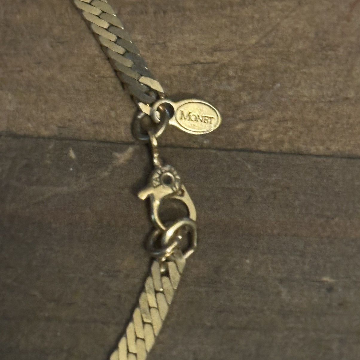 Monet Vintage Monet gold tone thick serpentine chain necklace Size ONE SIZE - 4 Thumbnail
