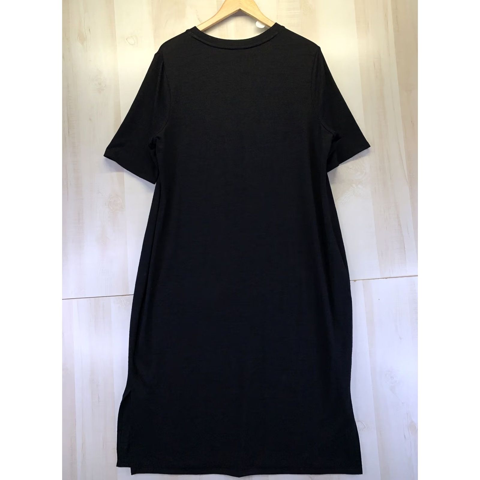 Vintage VINTAGE Ava & Viv Black Knit Short Sleeve Womens Shirt Dress Plus Size 1X-7813 Size XL / US 12-14 / IT 48-50 - 7 Thumbnail