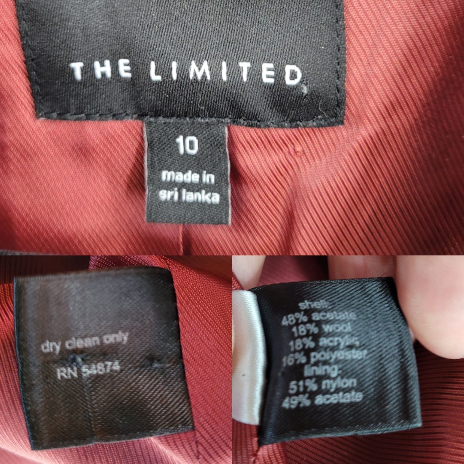 Vintage Vtg Y2k Maroon Metallic Blazer Sz !0 Smoking Jacket Jacquard Size L / US 10 / IT 46 - 3 Thumbnail