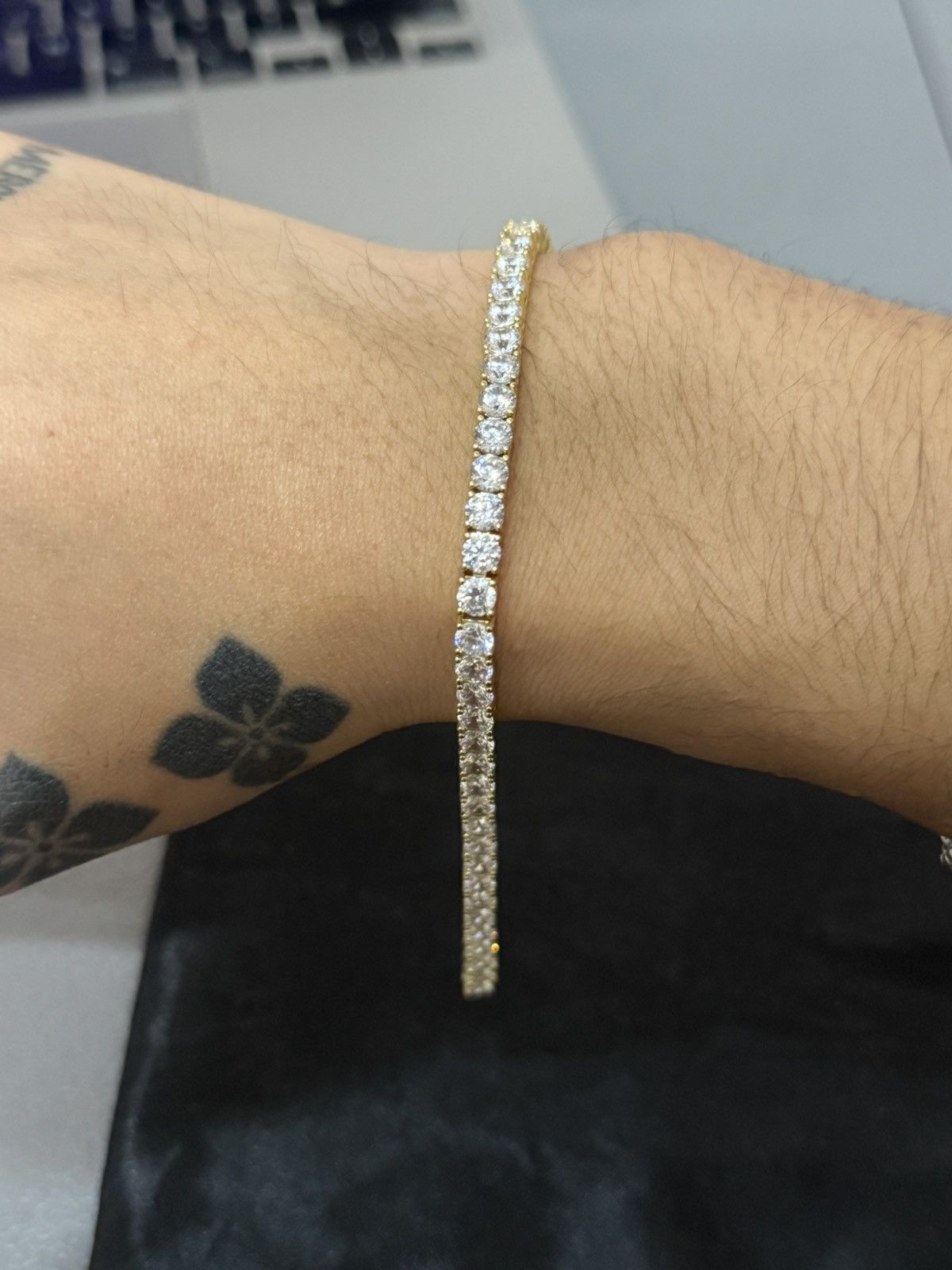 Other Jaxxon Gold Tennis Bracelet Size ONE SIZE - 1 Thumbnail
