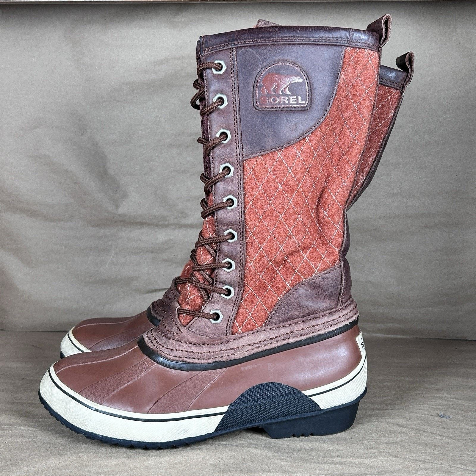 SOREL Sorel Tofino Quilted Rust Wool Waterproof Winter NL1619-801 Size US 7 / IT 37 - 2 Thumbnail