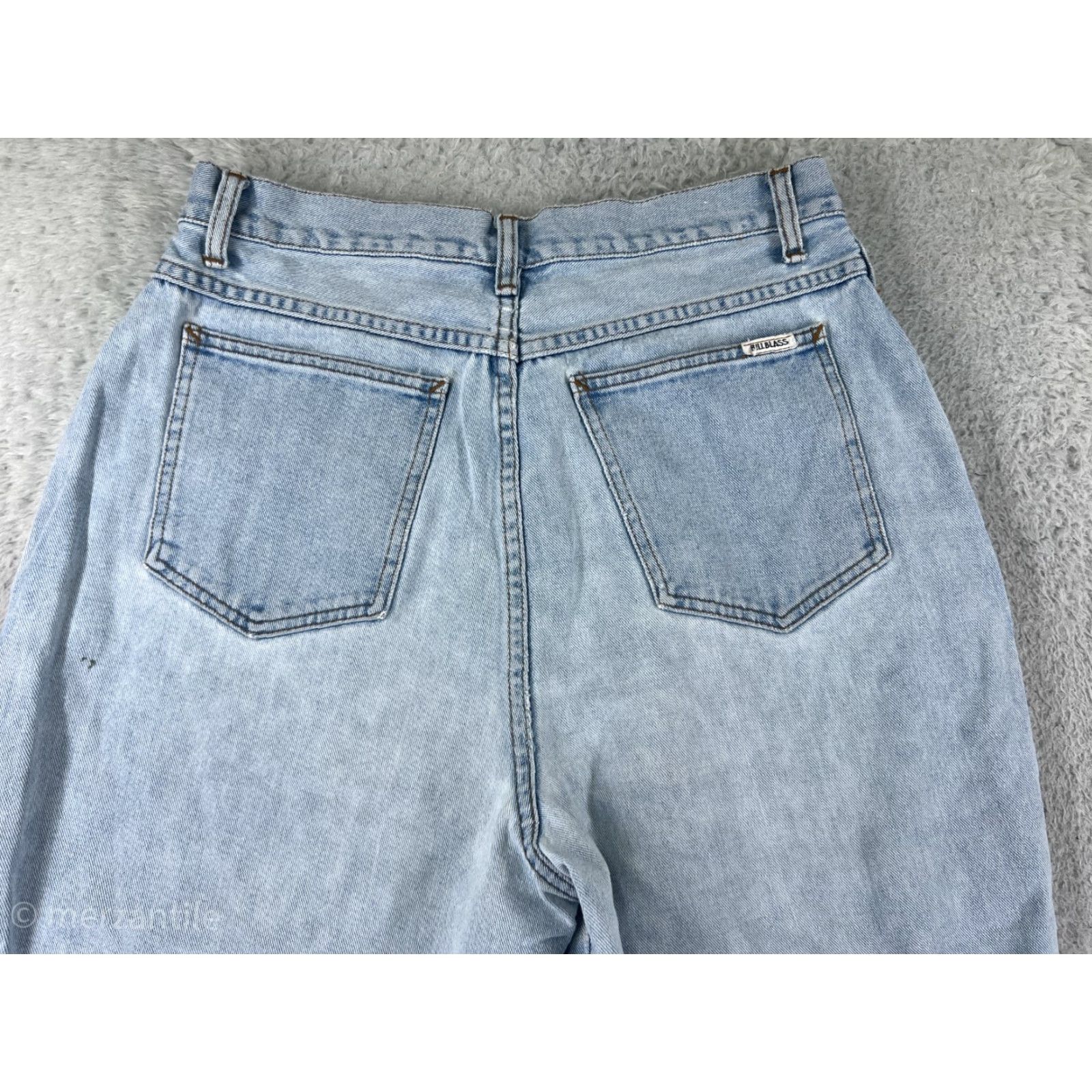Bill Blass VINTAGE Bill Blass Jeans Women 16 Blue Denim High Rise Mom Tapered Regular Size 16 Blue Floral 90s Womens Size 38" / US 16 / IT 52 - 3 Thumbnail
