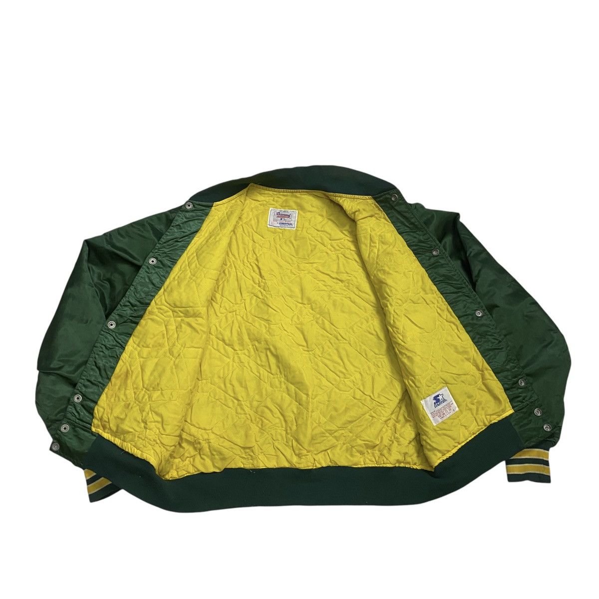 Starter VINTAGE 90's OAKLAND ATHLETICS A'S JOSE CANSECO SATIN JACKET Size US L / EU 52-54 / 3 - 8 Thumbnail
