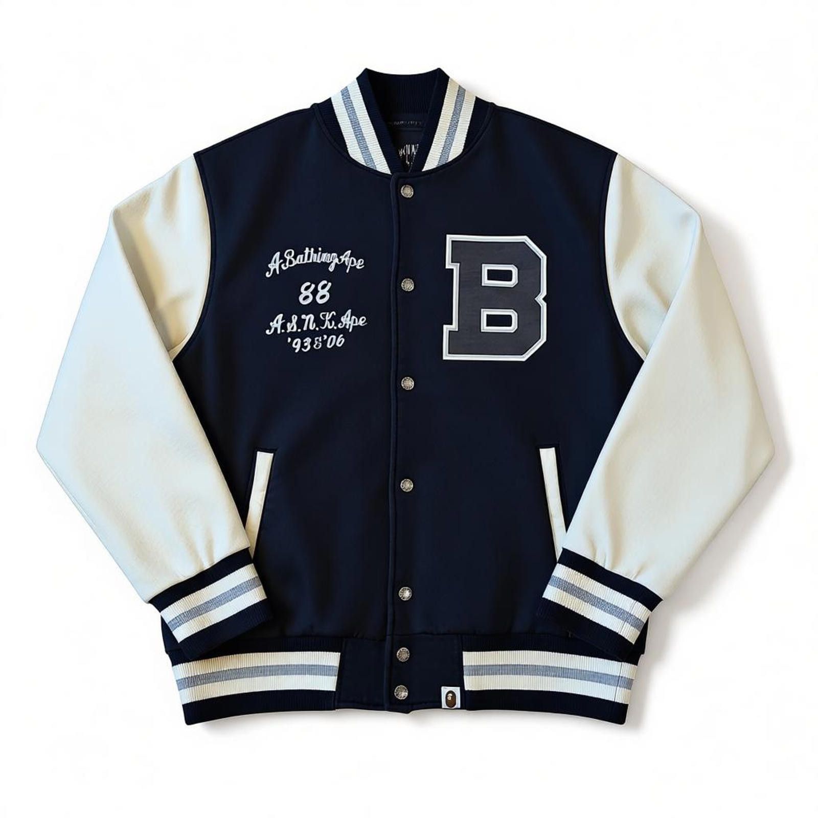 Other A Bathing Ape (BAPE) - L Varsity Jacket Navy Size US M / EU 48-50 / 2 - 1 Thumbnail