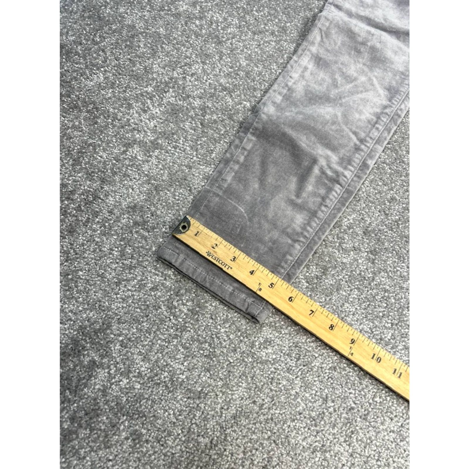 Ann Taylor Ann Taylor Modern Fit The Skinny Velvet Jeans Womens 8 Gray Mid Rise 30x26 New Size 30" / US 8 / IT 44 - 6 Thumbnail