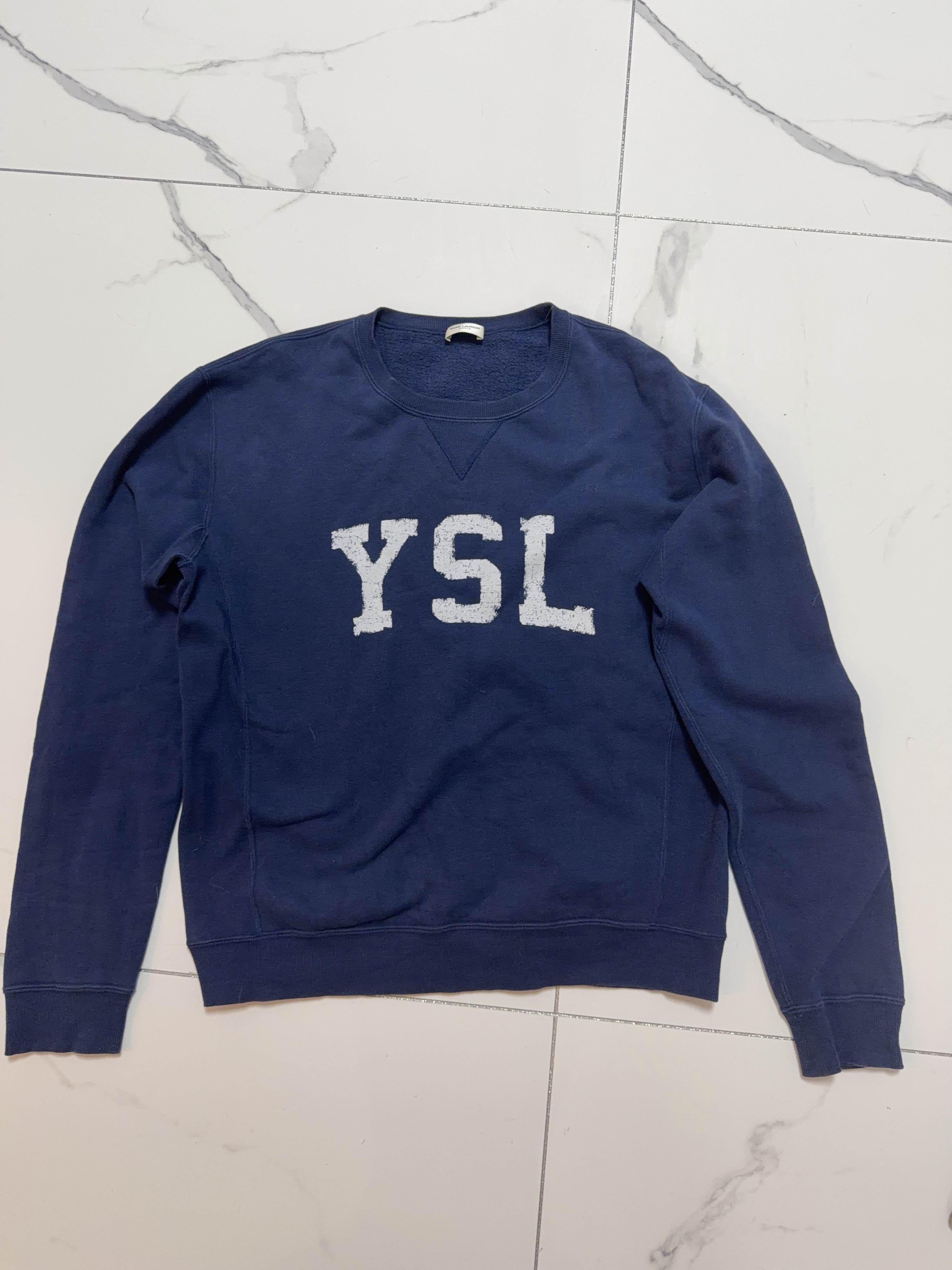 Saint Laurent Paris Saint Laurent YSL Logo Sweatshirt XL Size US XL / EU 56 / 4 - 1 Thumbnail