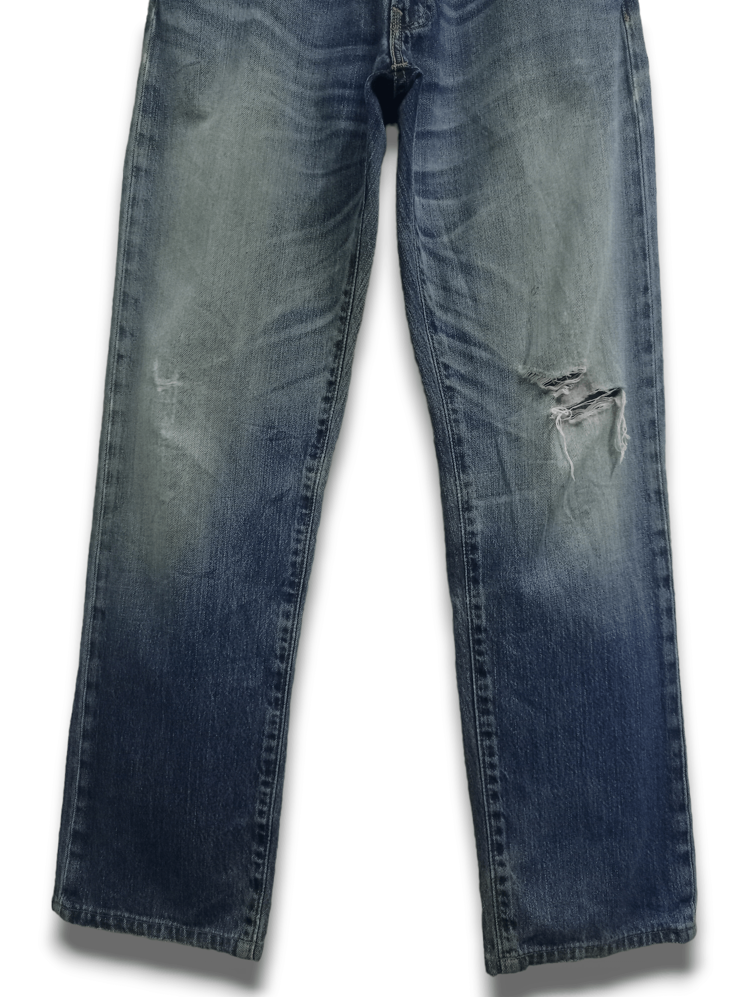 Levi's × Levi's Vintage Clothing Vintage LEVIS 503 Blue Wash Distressed Loose Jeans 31x30 Size US 31 - 5 Thumbnail