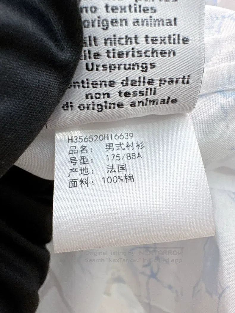 Hermes Hermes size 39 Gray and blue printed equestrian pattern shi Size US M / EU 48-50 / 2 - 5 Thumbnail