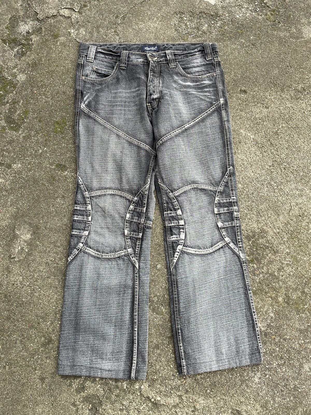 Affliction × Vintage Crazy Vintage Y2K Baggy Cross Jeans Opium Wide Leg Skater Size US 34 / EU 50 - 1 Thumbnail