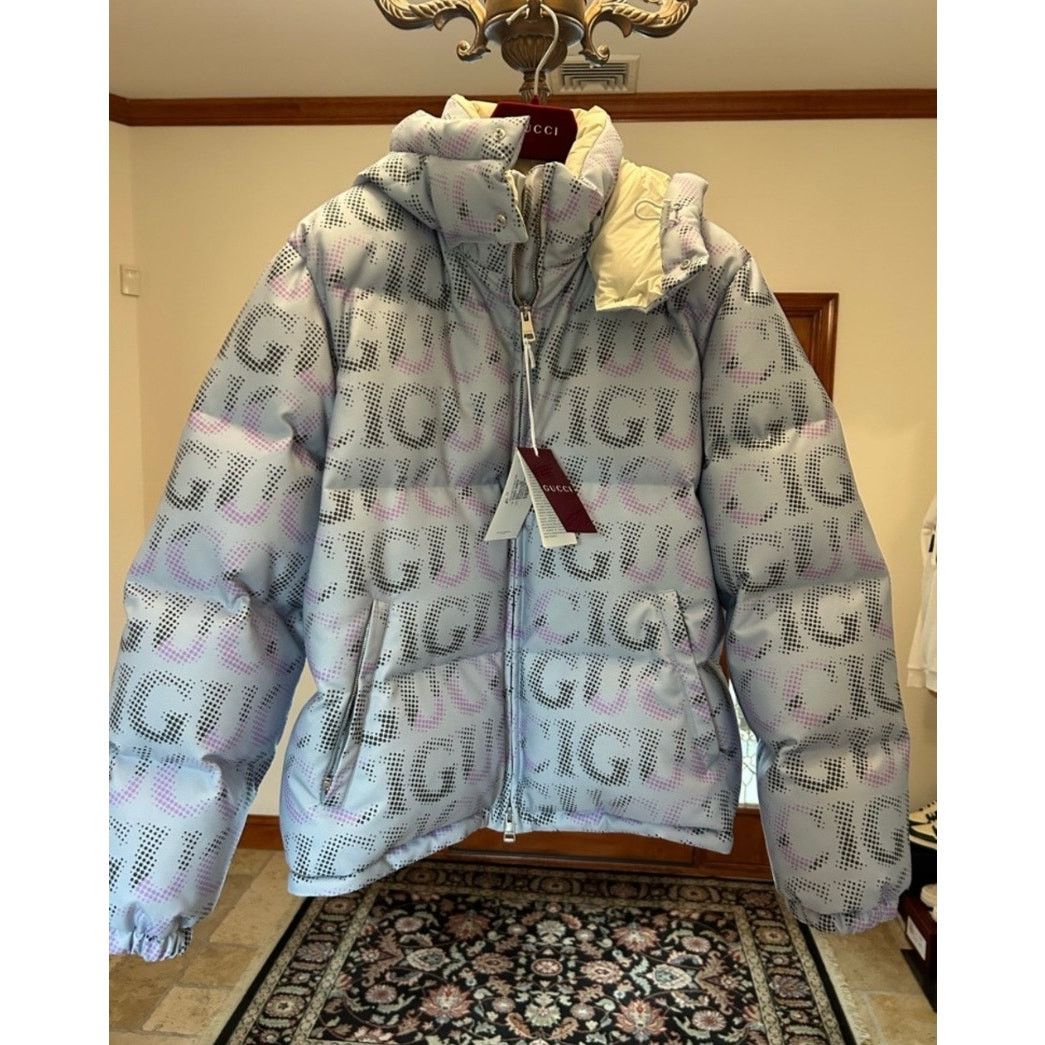 Gucci Gucci printed technical Poplin puffer jacket size 54/XXL Size US XXL / EU 58 / 5 - 2 Thumbnail