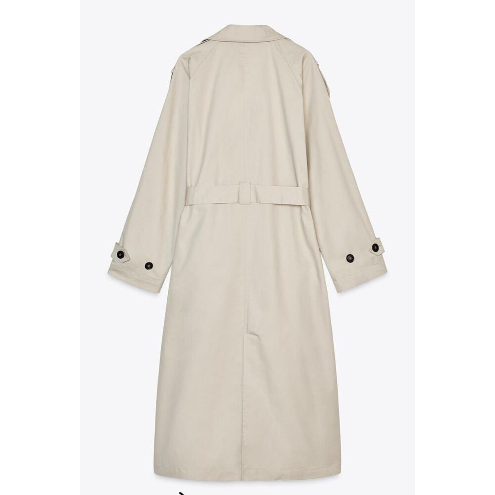 Zara Nwt-Zara BELTED DOUBLE-BREASTED TRENCH COAT-waterresistant-S Size S / US 4 / IT 40 - 3 Thumbnail