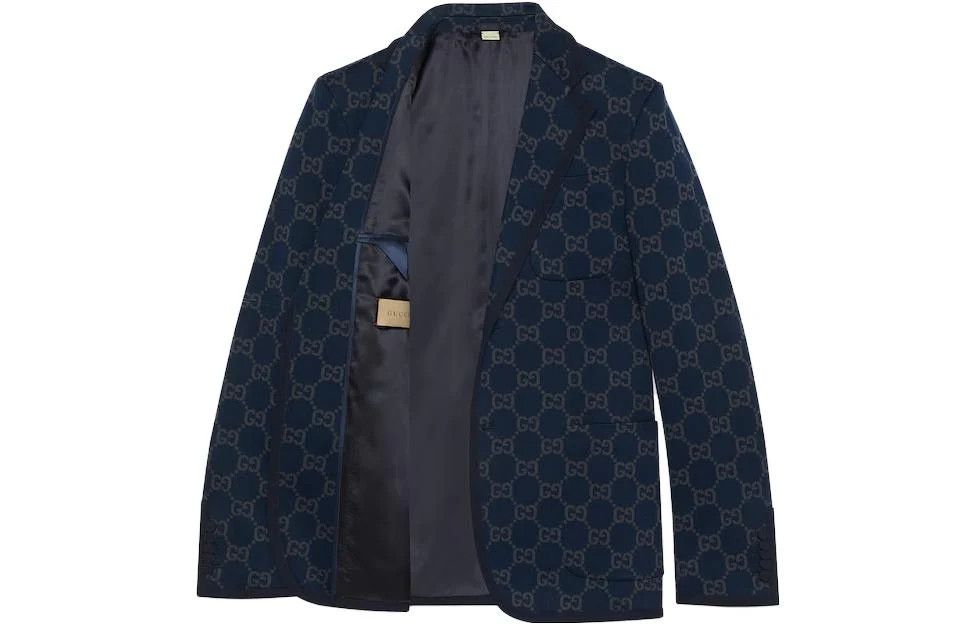Gucci o1mt1gz0226 GG Cotton Jacket in Blue Size US S / EU 44-46 / 1 - 3 Thumbnail