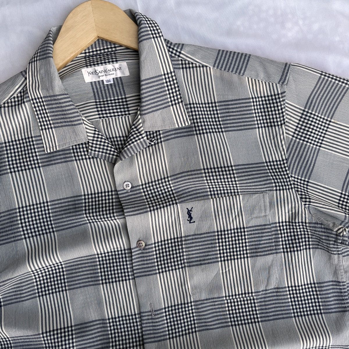 Yves Saint Laurent Yves Saint Laurent Open Collar Size US L / EU 52-54 / 3 - 2 Thumbnail