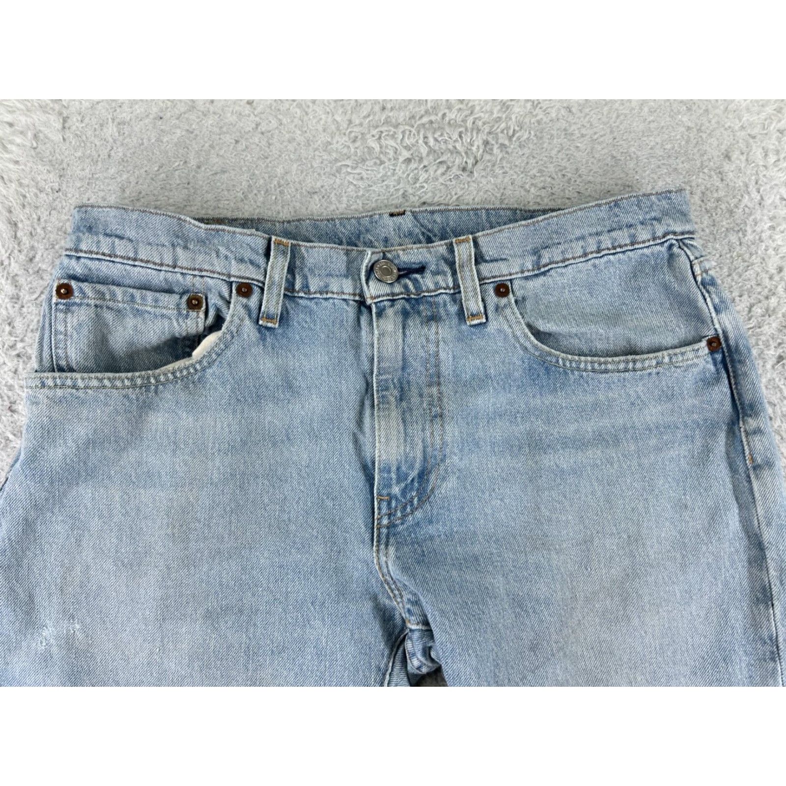 Levi's Levi's 512 Jeans Denim Blue 32x31 Regular 5-Pocket Distressed Stretch Cotton Cotton Vintage No Size US 32 / EU 48 - 4 Thumbnail