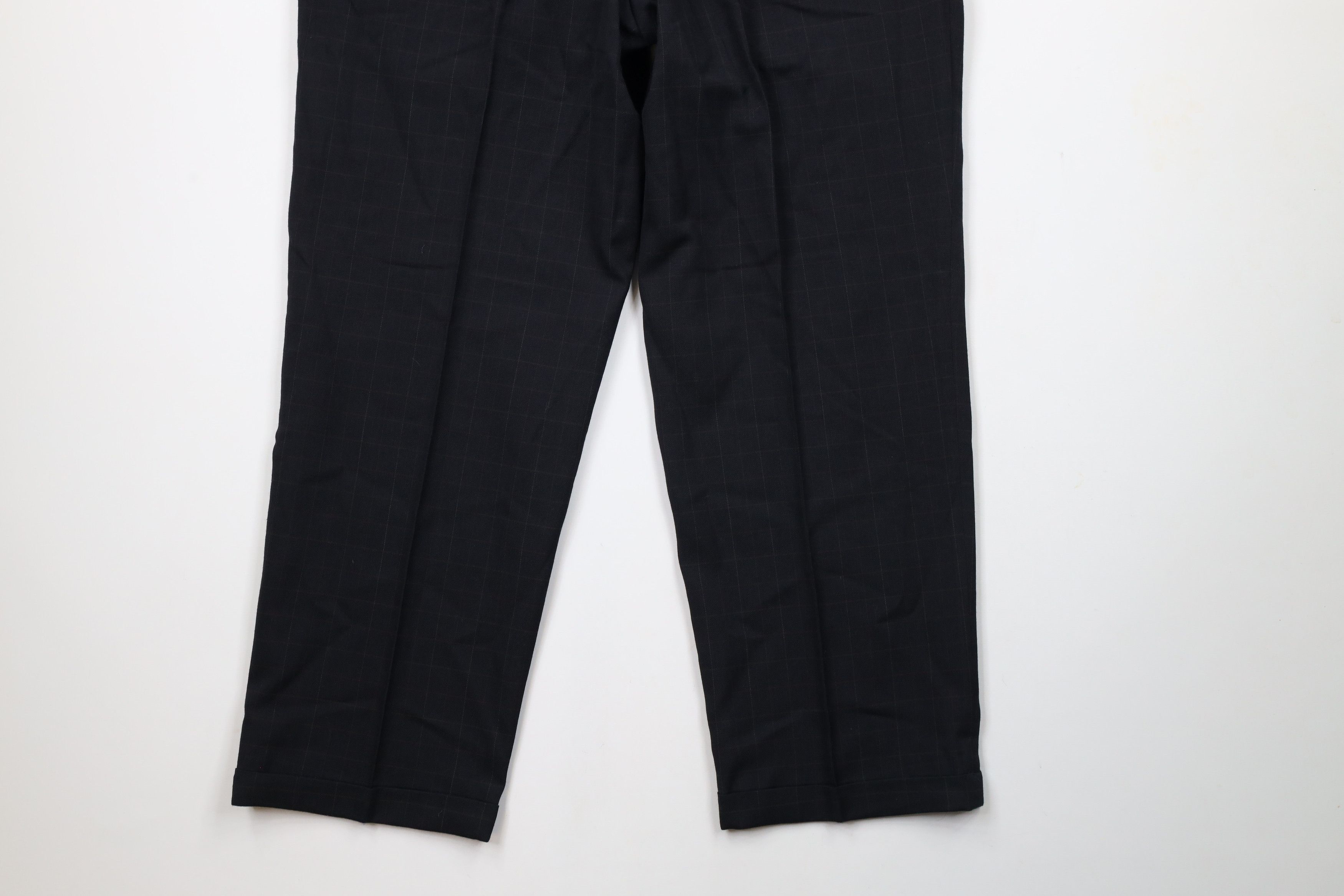 Vintage Vintage 90s Streetwear Cuffed Worsted Wool Chino Pants Plaid Size US 34 / EU 50 - 12 Thumbnail