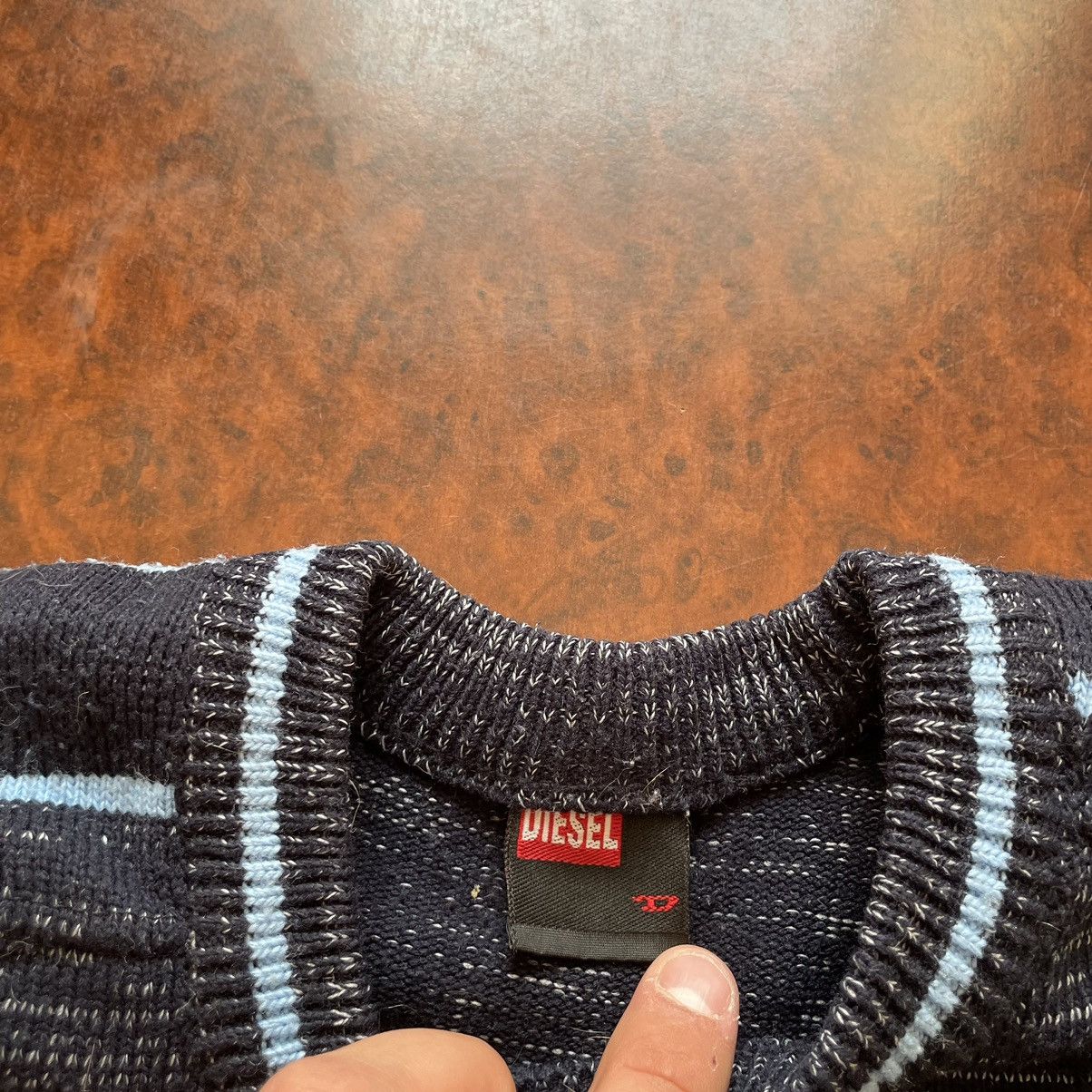 Diesel × If Six Was Nine Rare 90s Diesel sweater big logo cardigan chrome rock punk Size US S / EU 44-46 / 1 - 4 Thumbnail