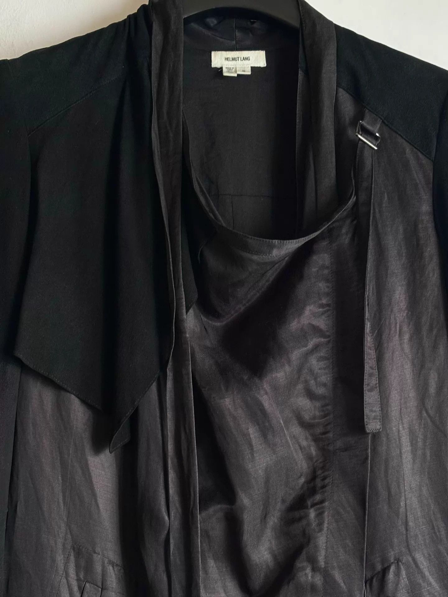 Helmut Lang Helmut Lang Suede & Nylon Panelled Coat S Size S / US 4 / IT 40 - 4 Thumbnail