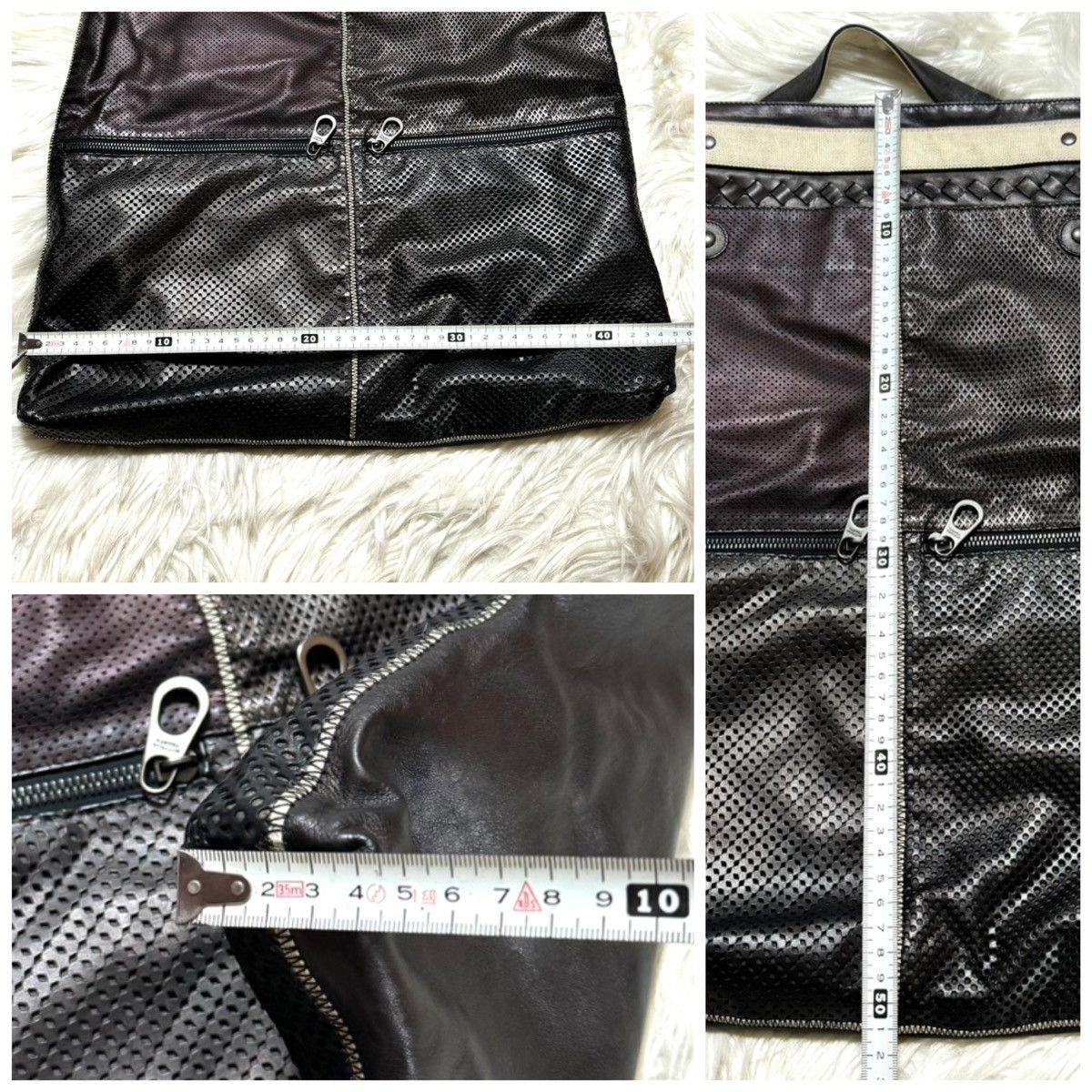 Bottega Veneta runway, Bottega Veneta mesh leather shoulder clutch bag Size ONE SIZE - 4 Thumbnail
