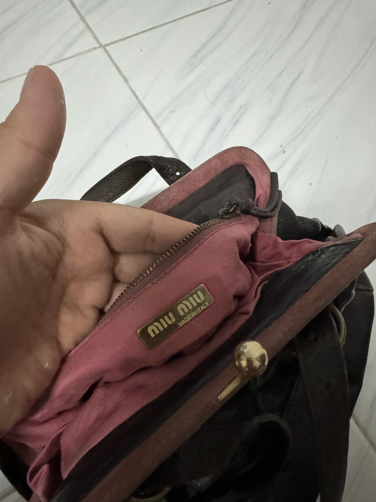 Designer × Miu Miu MIU MIU LEATHER SHOULDER BAG Size ONE SIZE - 8 Thumbnail