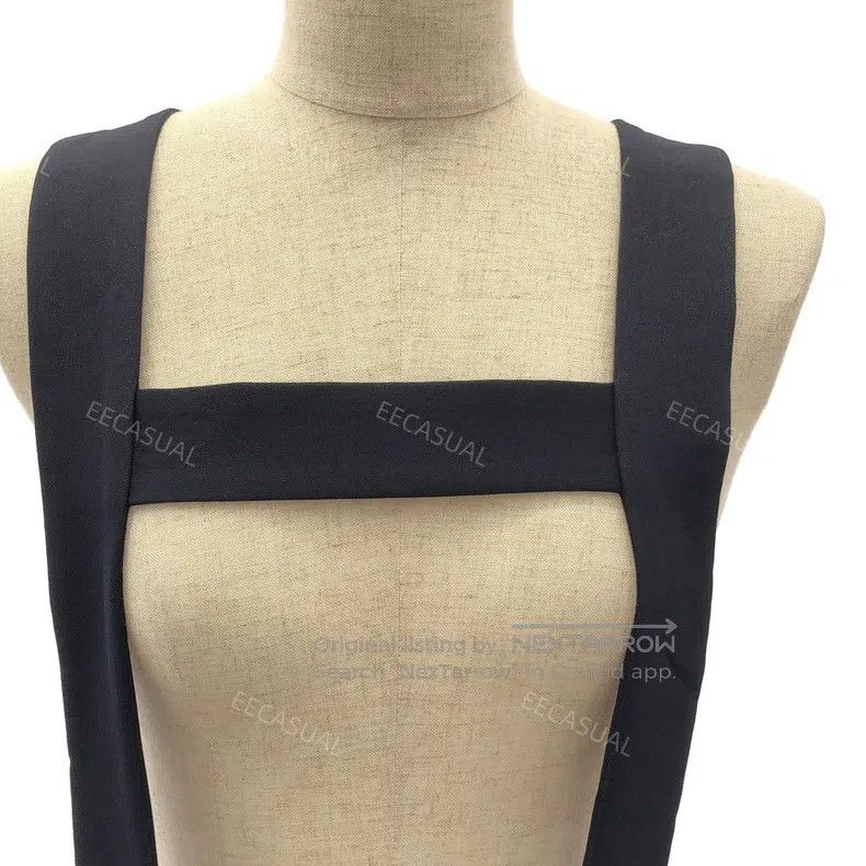 Comme des Garcons Comme Des Garcons Navy blue wool pleated halter long skirt Size S / US 4 / IT 40 - 3 Thumbnail