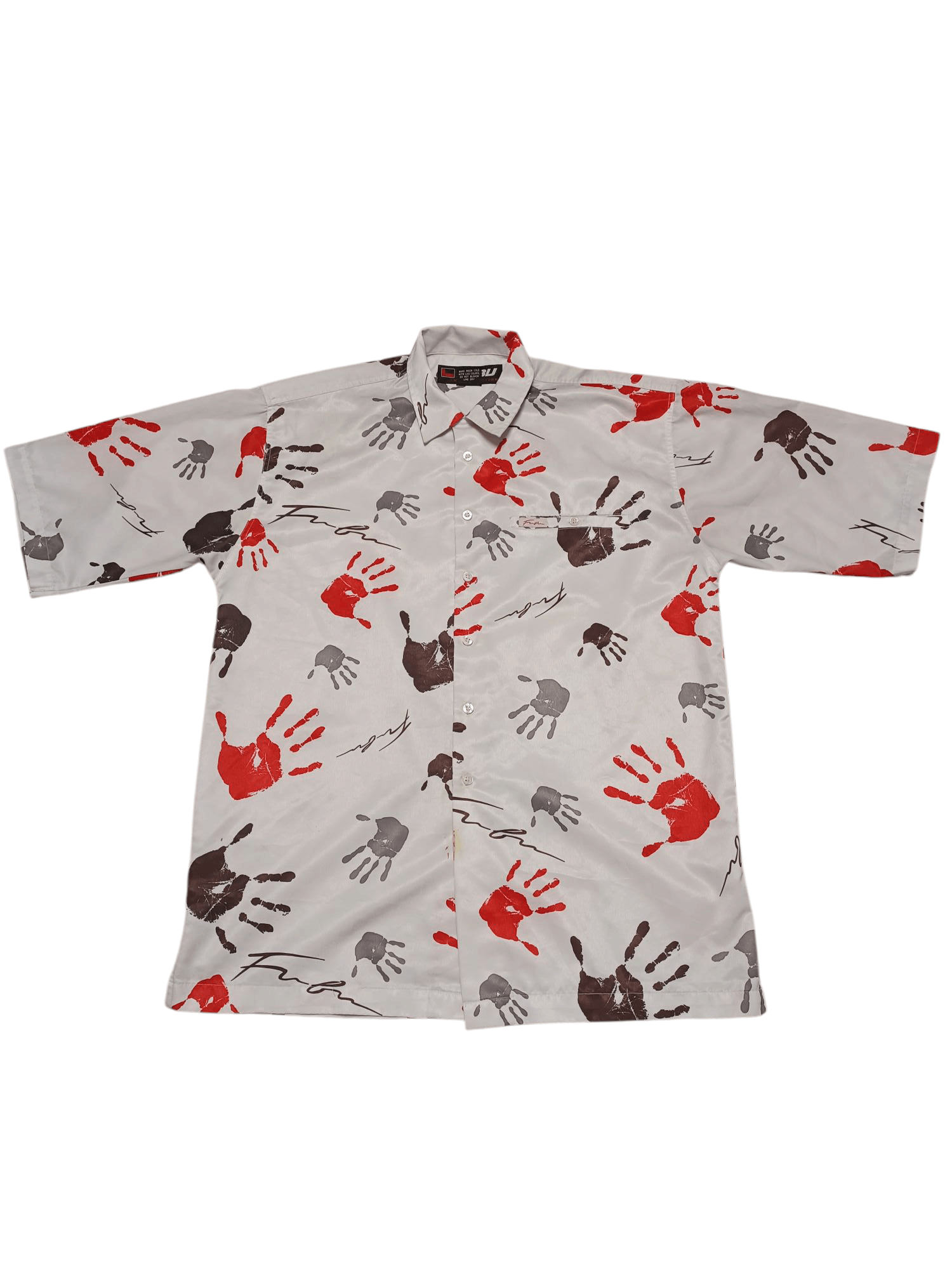 Fubu FUBU FIRE VINTAGE MADE IN KOREA MONOGRAM RAP SHIRT Size US XL / EU 56 / 4 - 1 Thumbnail