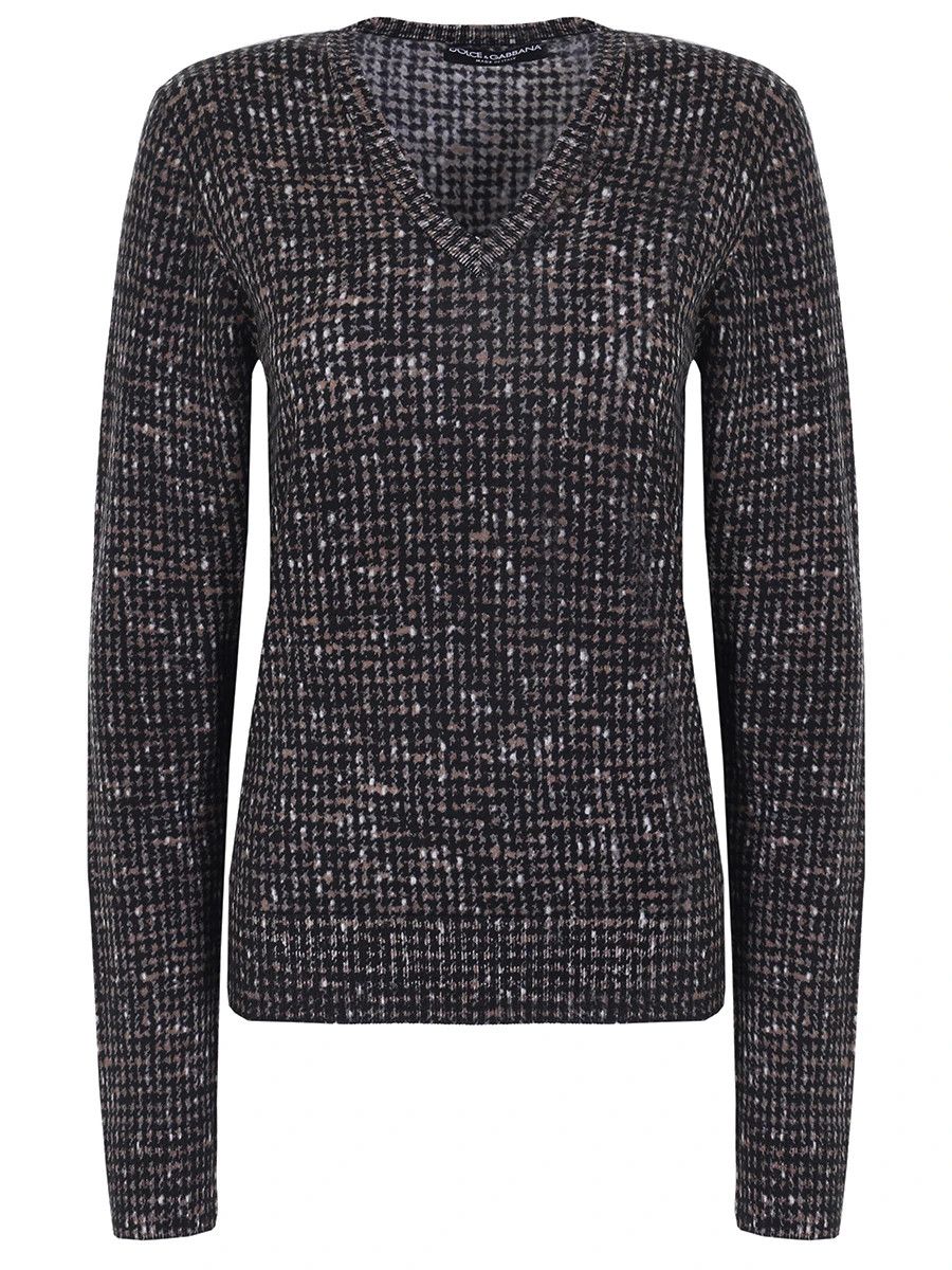 Dolce & Gabbana o1y0925 V-Neck Sweater in Black Size XS / US 0-2 / IT 36-38 - 1 Thumbnail