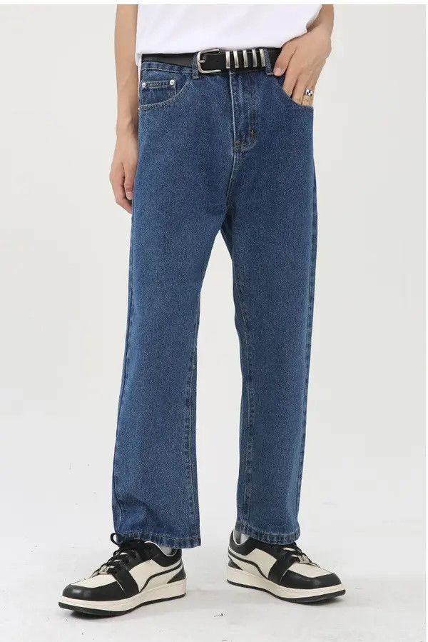 Japanese Brand Megumi x Mayu Blue trendy casual straight jeans Size US 32 / EU 48 - 6 Thumbnail
