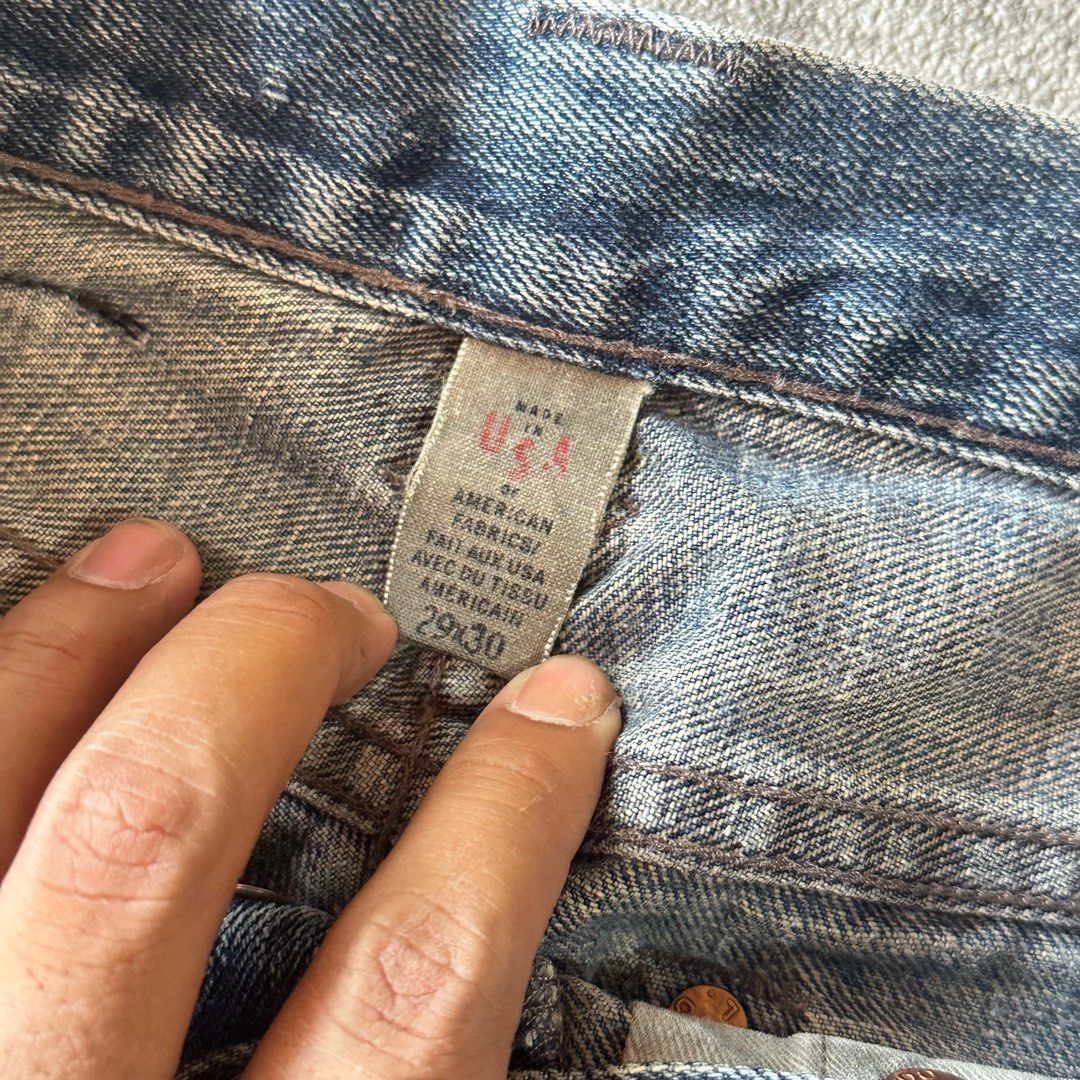 RRL Ralph Lauren Rrl denim pants made in usa Size US 29 - 8 Thumbnail