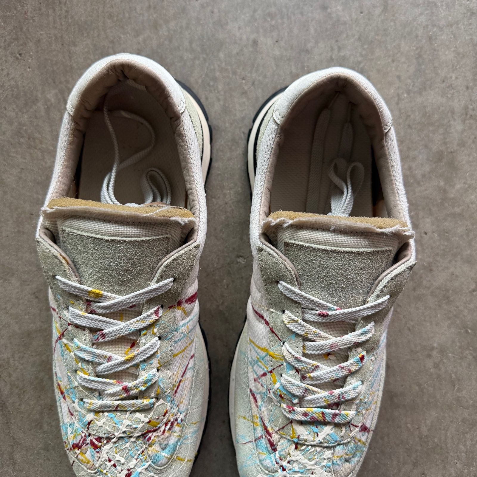 Maison Margiela Maison Margiela Panelled Retro Runner Splatter Sneakers Size US 8 / EU 41 - 5 Thumbnail