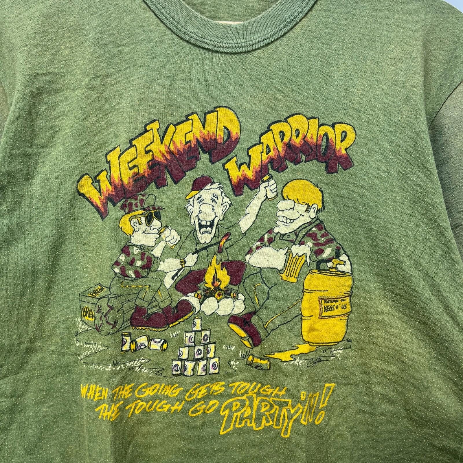 Vintage Vintage 80s Sun Faded Beer Cartoon T-Shirt Large Size US L / EU 52-54 / 3 - 3 Thumbnail