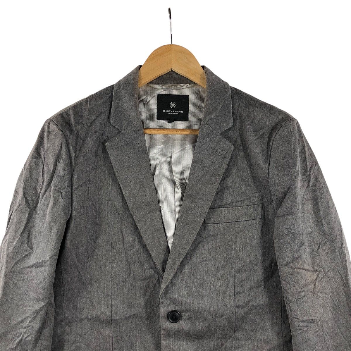 United Arrows UNITED ARROWS Beauty & Youth Stripes Pea Coat Blazer Size 40R - 3 Thumbnail
