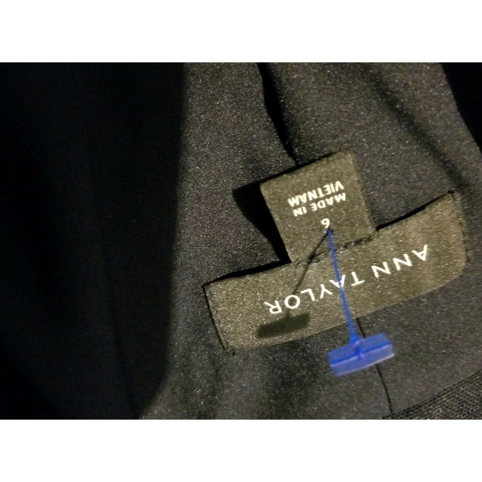 Ann Taylor Womens Ann Taylor Linen Sports Jacket Blazer 6 Navy Blue Petite Size M / US 6-8 / IT 42-44 - 5 Thumbnail