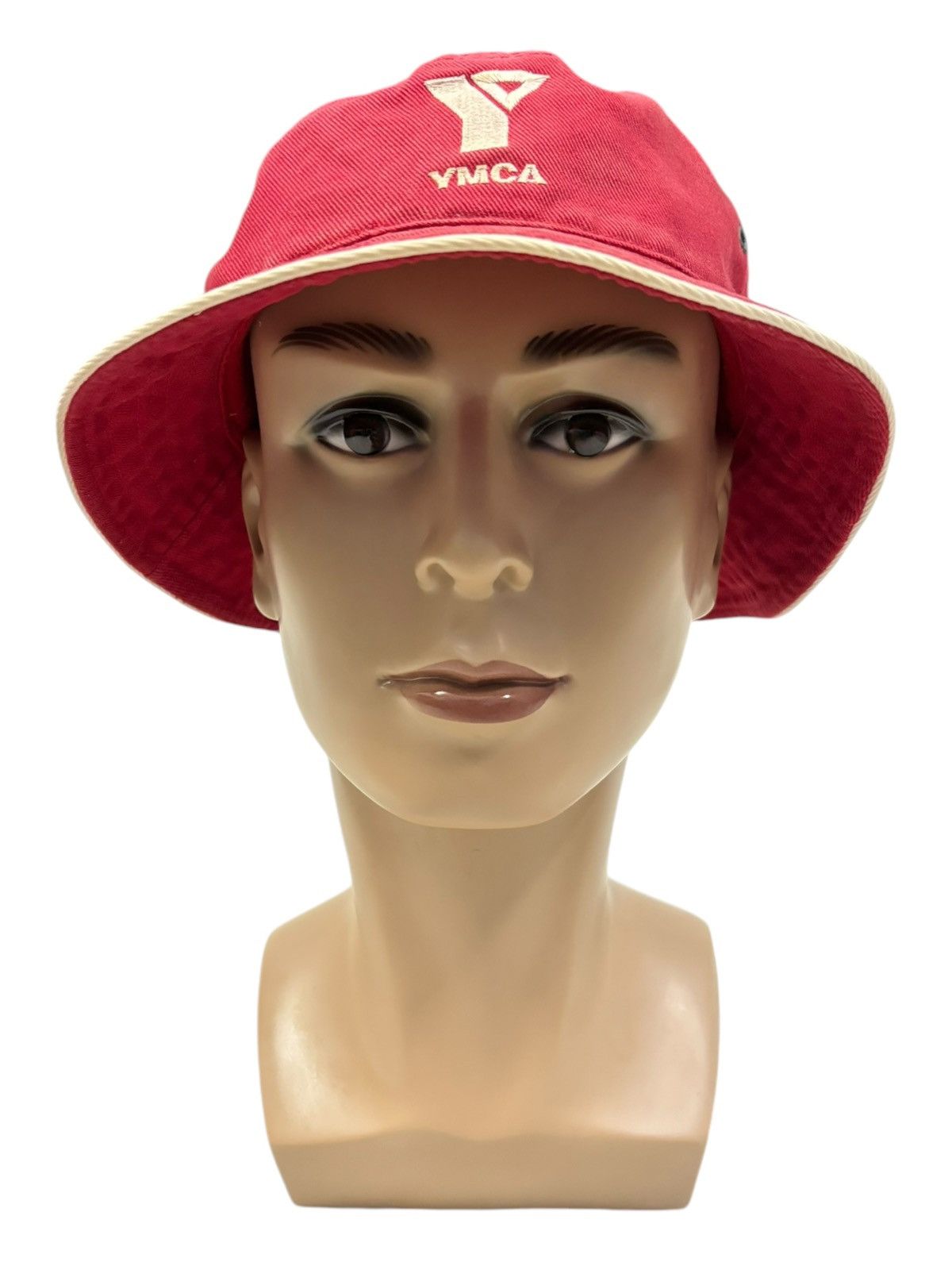 YMC Vintage 2000s Y2K YMCA Faded Embroidered Logo Bucket Hat Size ONE SIZE - 2 Thumbnail