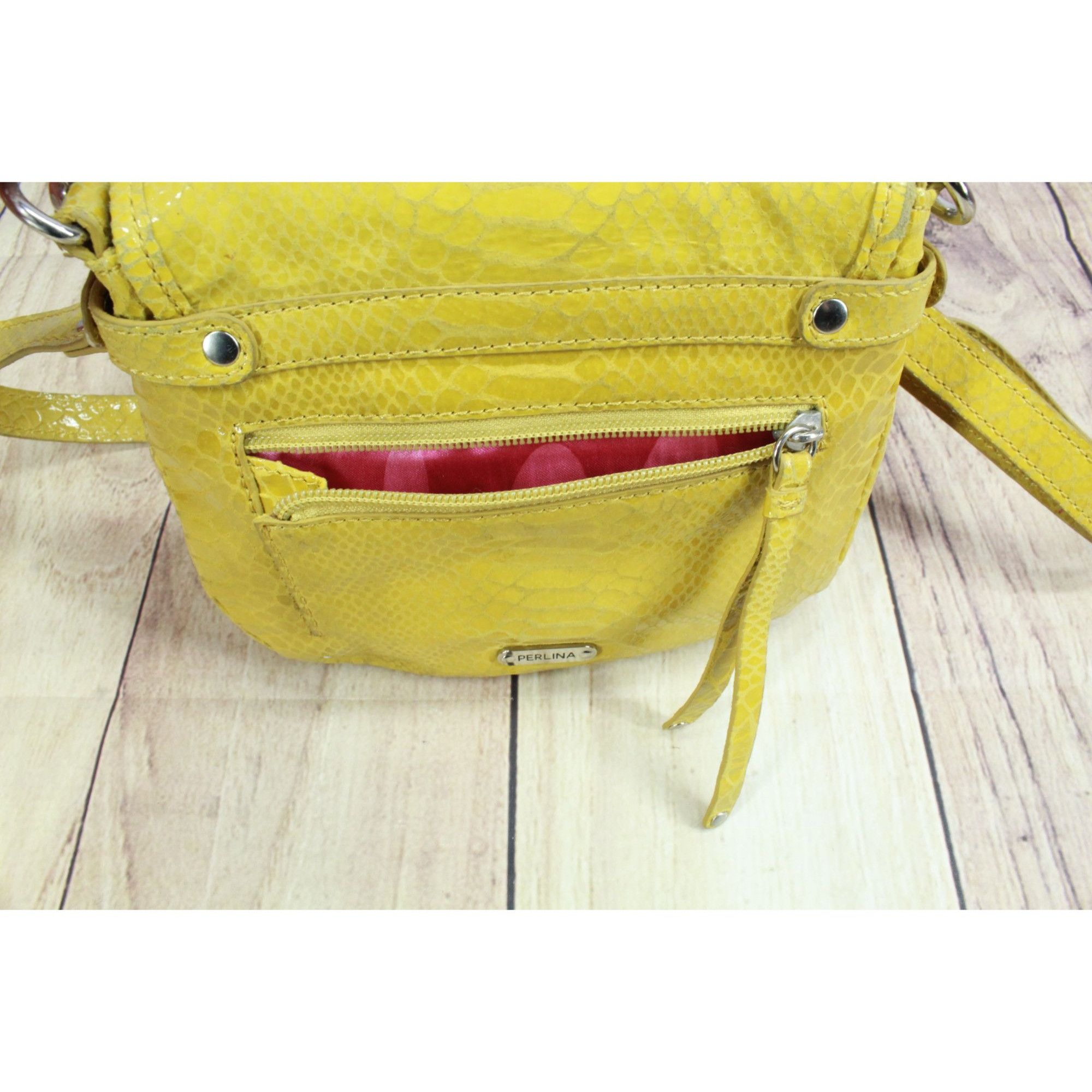 Leather × Other Perlina Leather Snake Print Adjustable Straps Crossbody Bag Size ONE SIZE - 6 Thumbnail