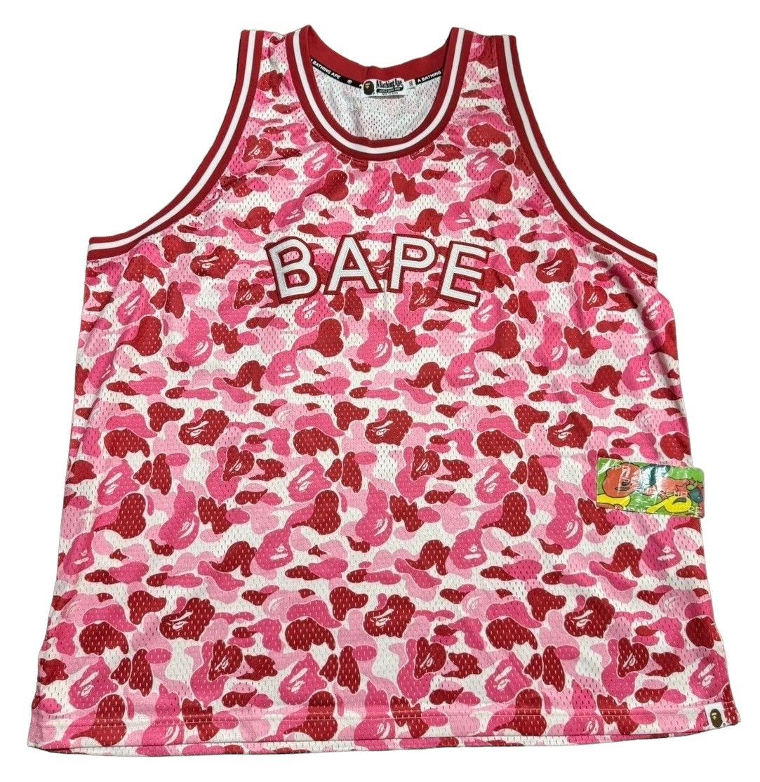 Bape BAPE Basketball Jersey ABC Pinkcamo | Grailed