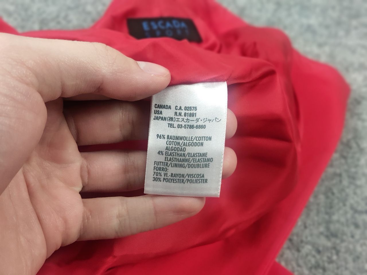 Escada Escada Sport Vintage Design Red Cotton Button Blazer Jacket Size M / US 6-8 / IT 42-44 - 15 Thumbnail