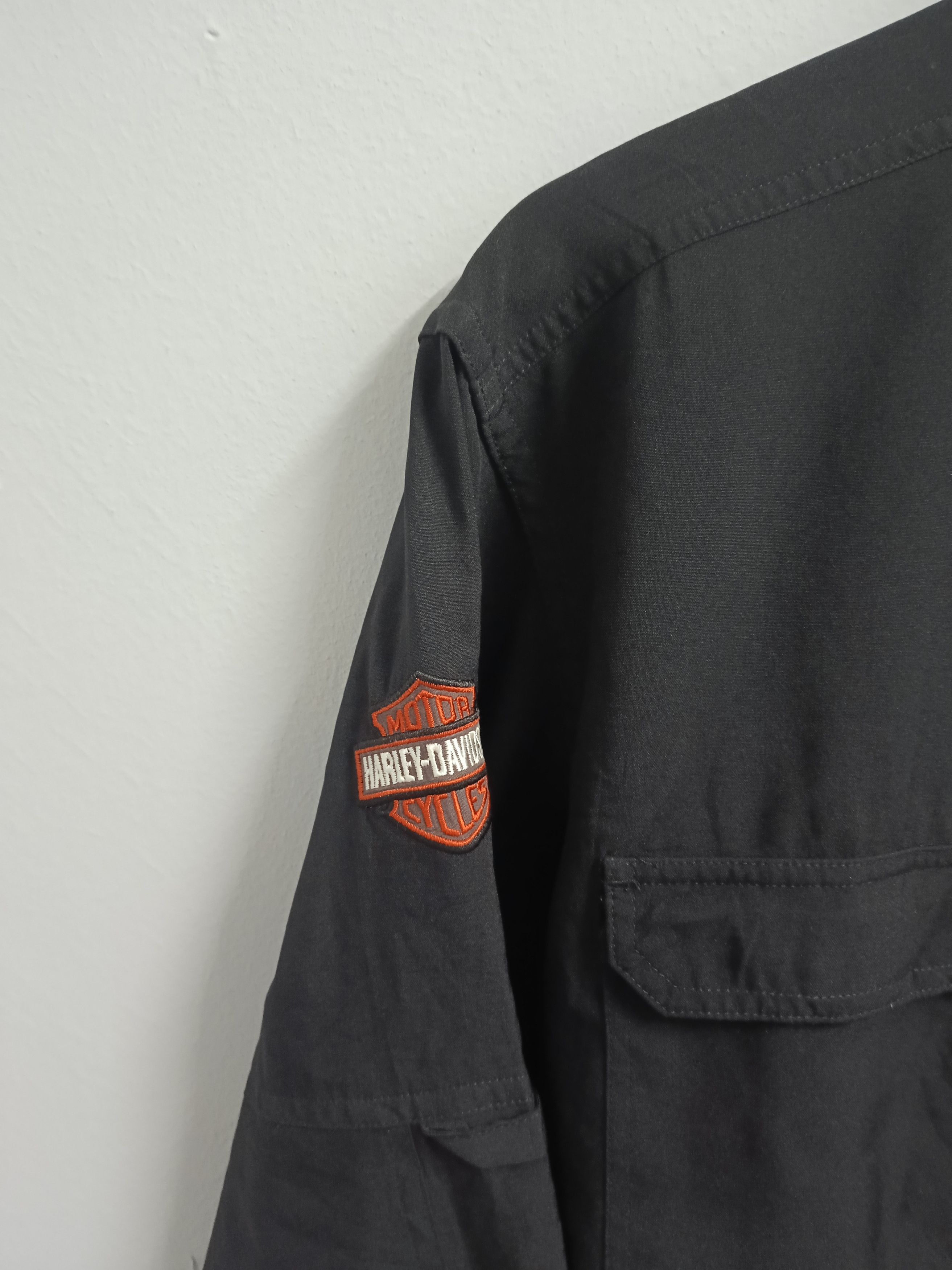 Harley Davidson × Vintage VINTAGE 2000s SICK HARLEY DAVIDSON LONG SLEEVE BUTTON UP Size US M / EU 48-50 / 2 - 4 Thumbnail