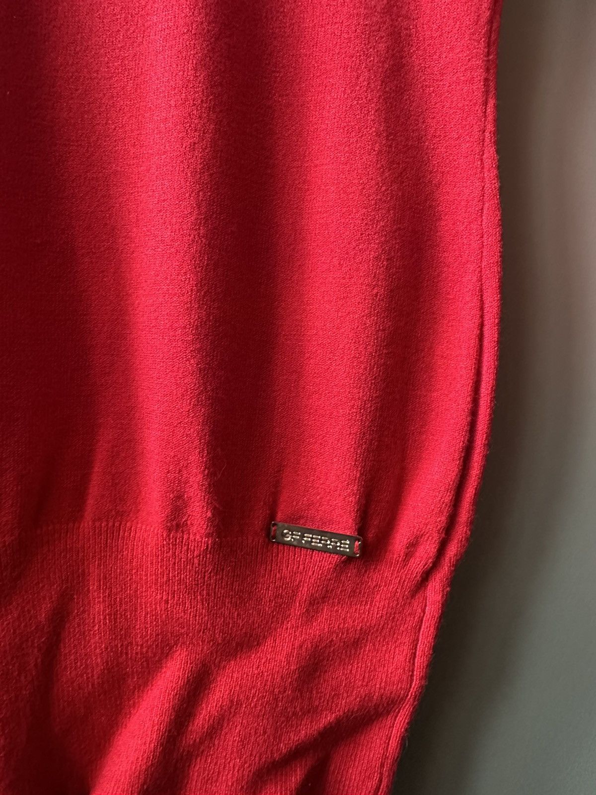 GF Ferre GF Ferre Crimson Ribbed Knit Turtleneck Size XXS Size XXS / US 00 / IT 34 - 4 Thumbnail
