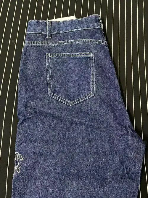 Other Streetwear Dragon Embroidery Straight Baggy Pants Size US 26 / EU 42 - 2 Thumbnail