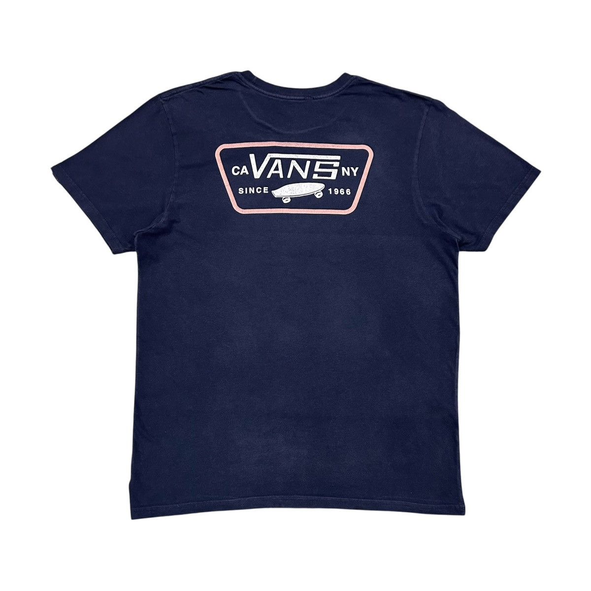 Vans Vans Off The Wall Blue Logo Skate Skateboard Tshirt Size US M / EU 48-50 / 2 - 1 Thumbnail