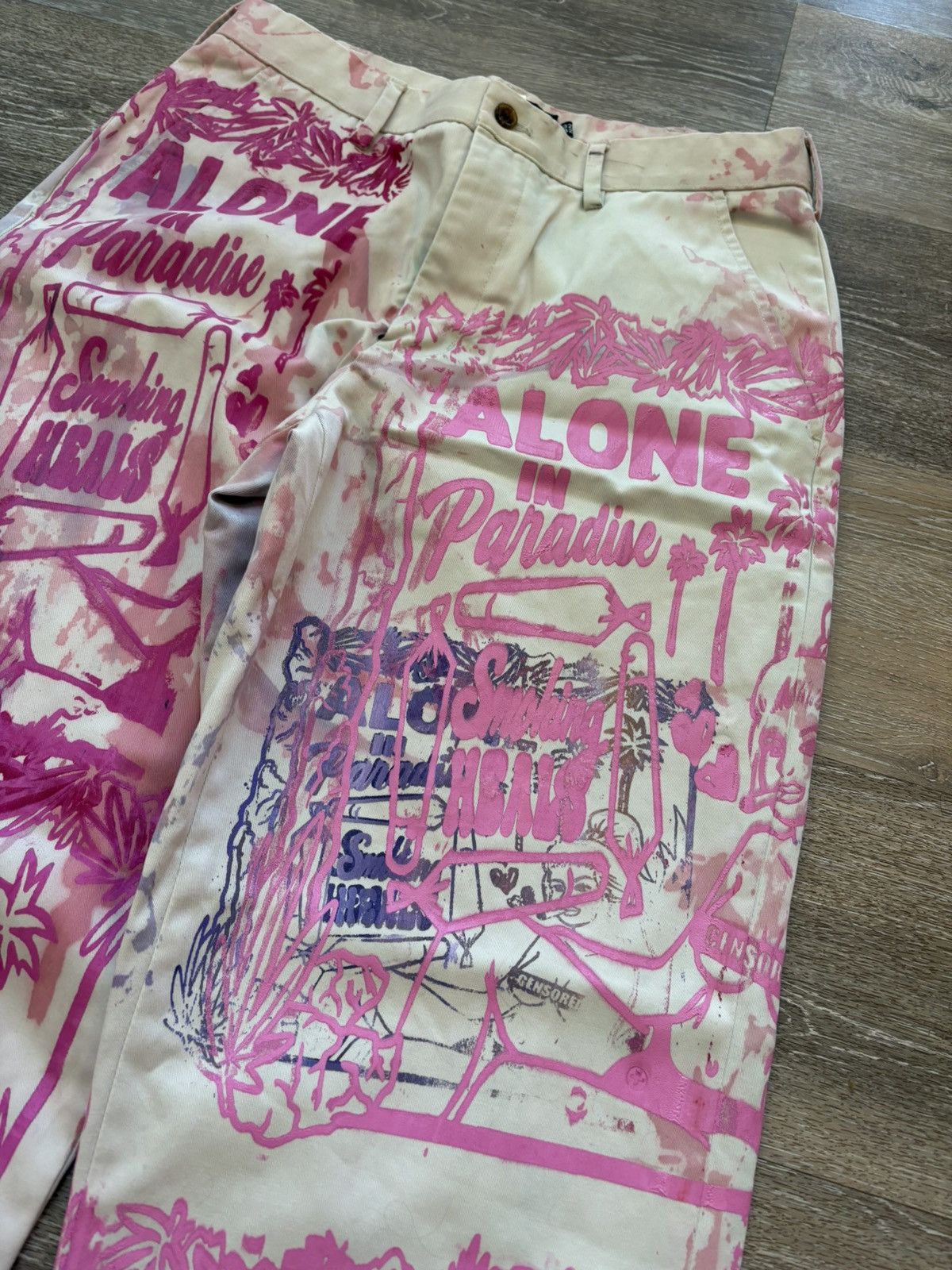 Other Custom Smoking Heals Print Pants Size US 32 / EU 48 - 5 Thumbnail